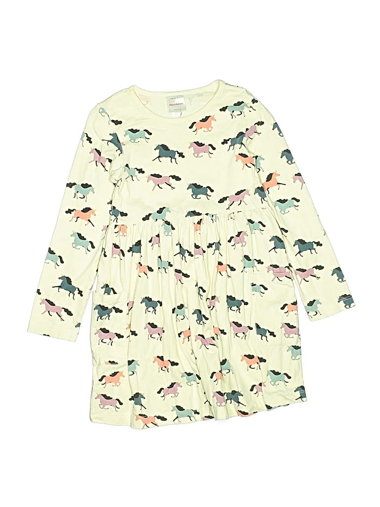 Pre-owned Hanna Andersson Kids' Dress In White