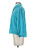 Adrienne Vittadini Print Teal 3/4 Sleeve Blouse Size S - photo 5