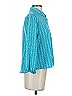 Adrienne Vittadini Print Teal 3/4 Sleeve Blouse Size S - photo 4