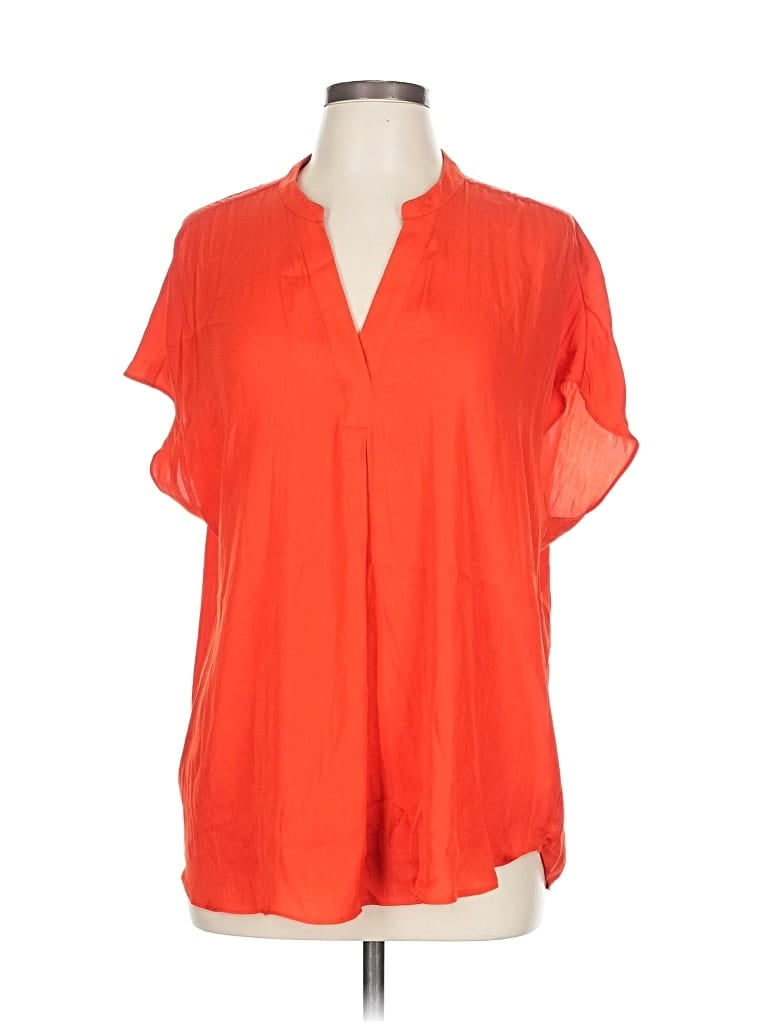 MAISON D' AMELIE Pre-owned Short Sleeve Blouse In Orange