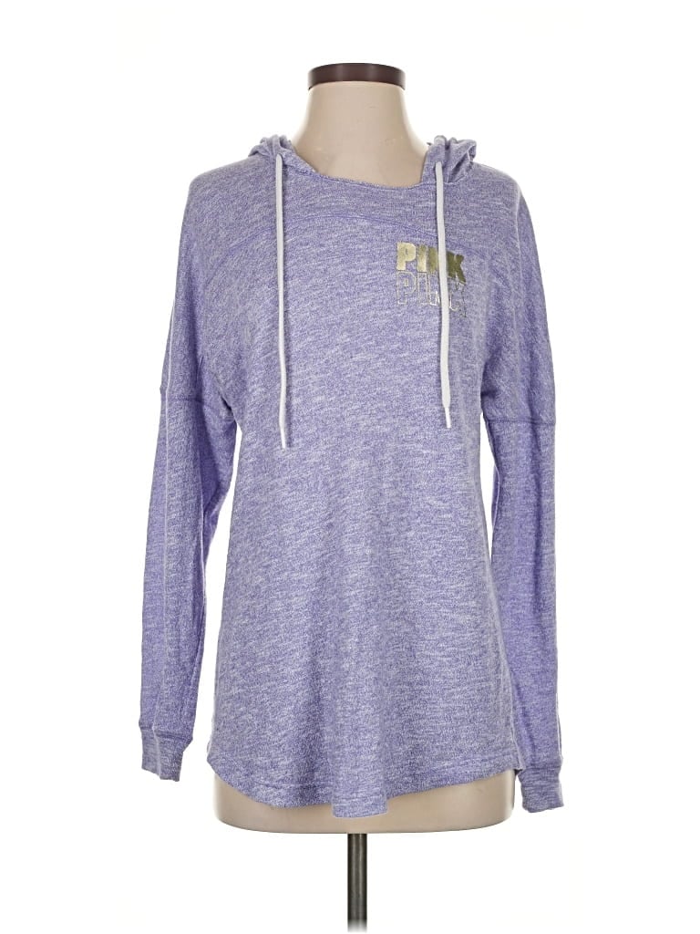 Pre-owned Victoria's Secret Pink Pullover Hoodie In Purple