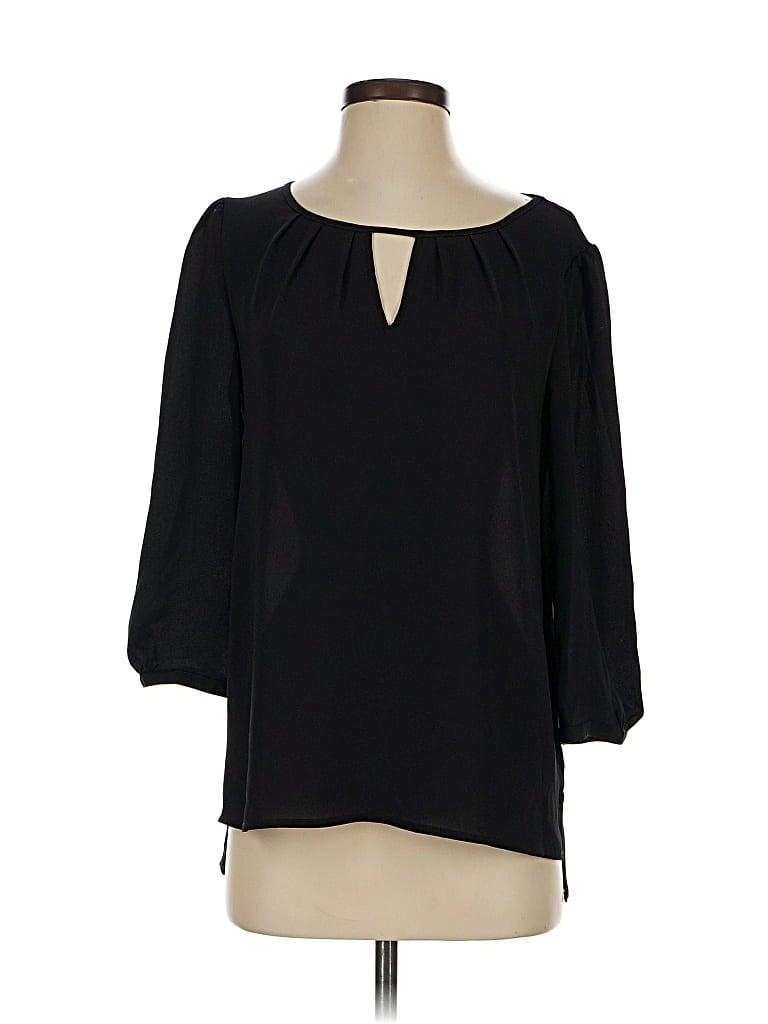 EXPRESS OUTLET Pre-owned 3/4 Sleeve T-shirt In Black