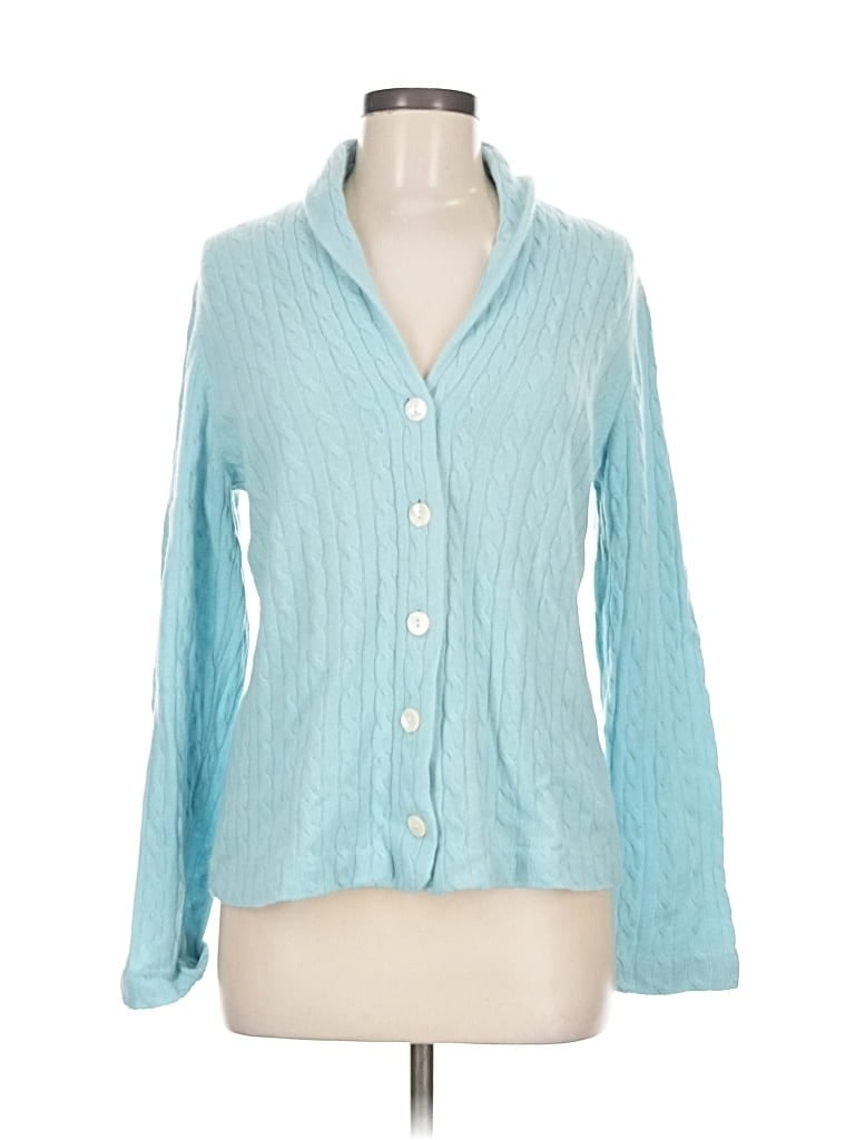 Pre-owned Charter Club Cardigan Sweater In Blue