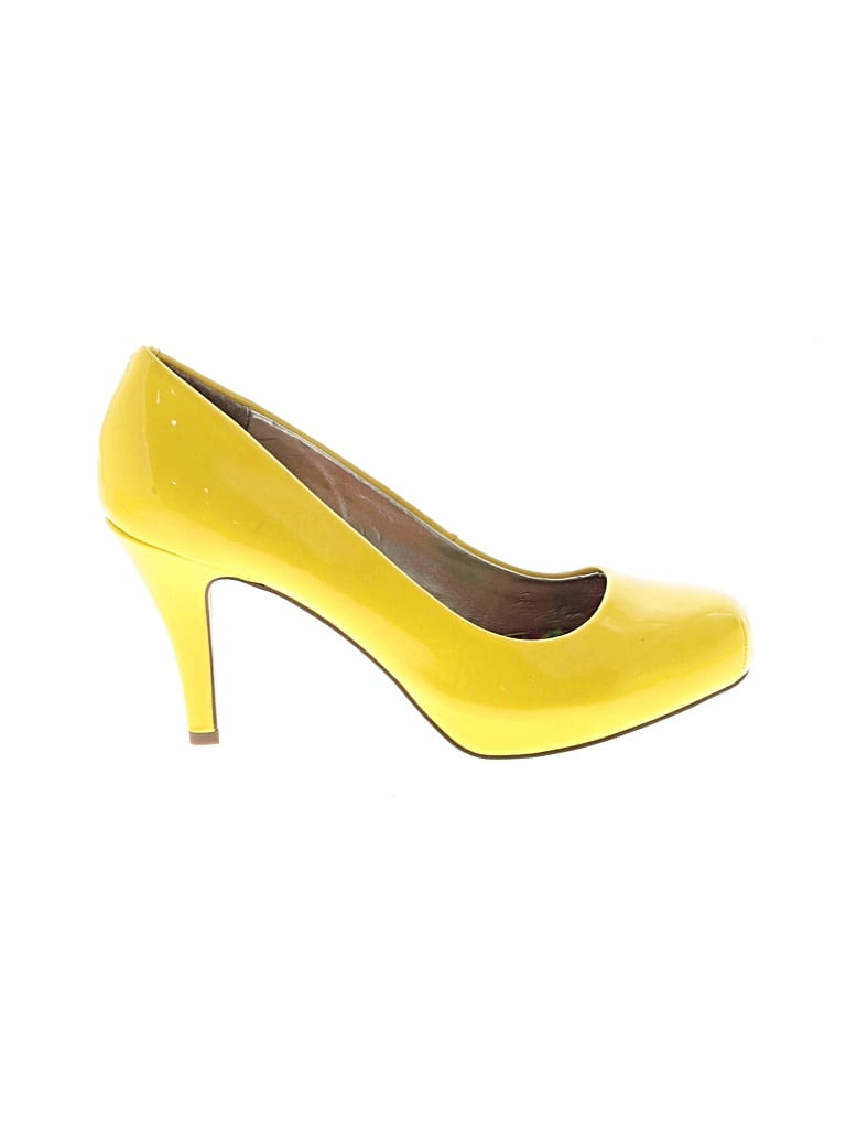 Pre-owned Madden Girl Heels In Yellow