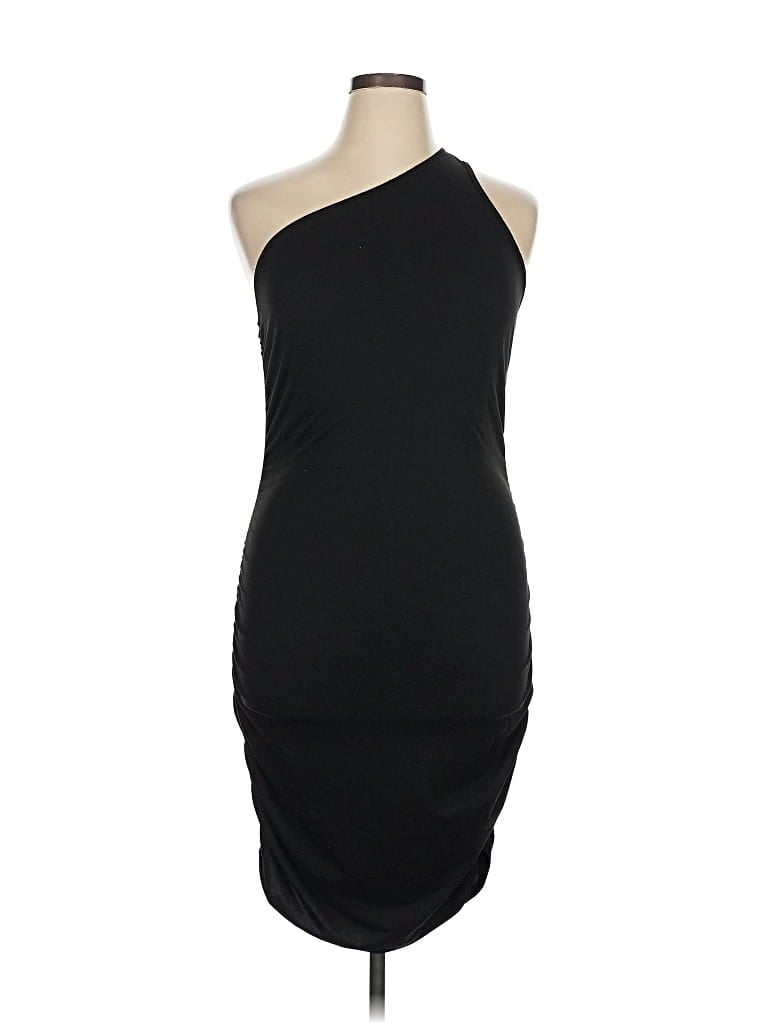 Pre-owned Shein Curve Cocktail Dress In Black