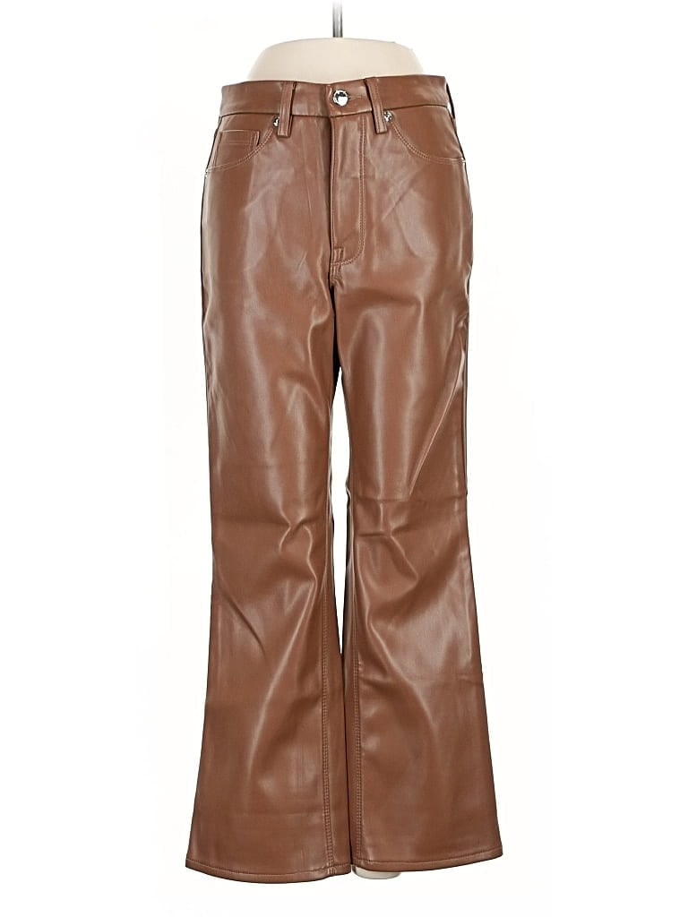 Pre-owned Good American Casual Pants In Brown