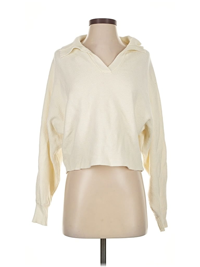 Pre-owned Dreamers By Debut Pullover Sweater In White