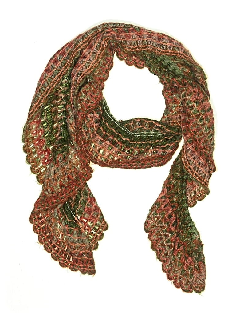 Pre-owned Unbranded Scarf In Green