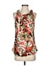 New Directions 100% Polyester Brown Sleeveless Blouse Size S - photo 1