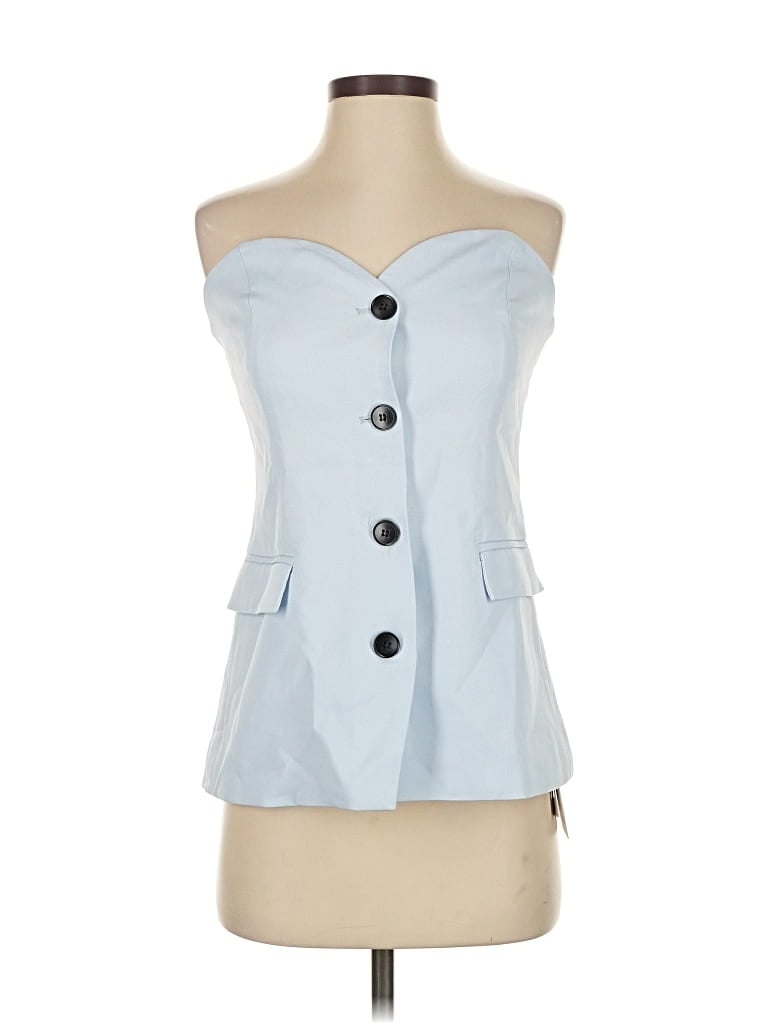 Commense Sleeveless Blouse In Blue