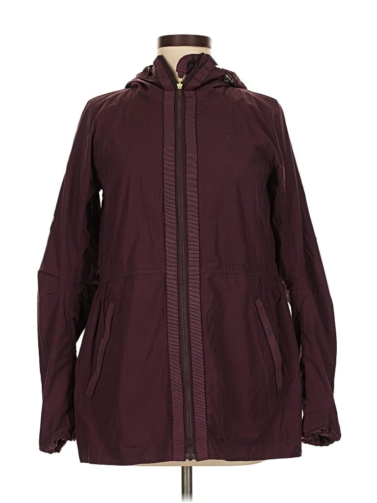 Pre-owned Lululemon Athletica Jacket In Burgundy