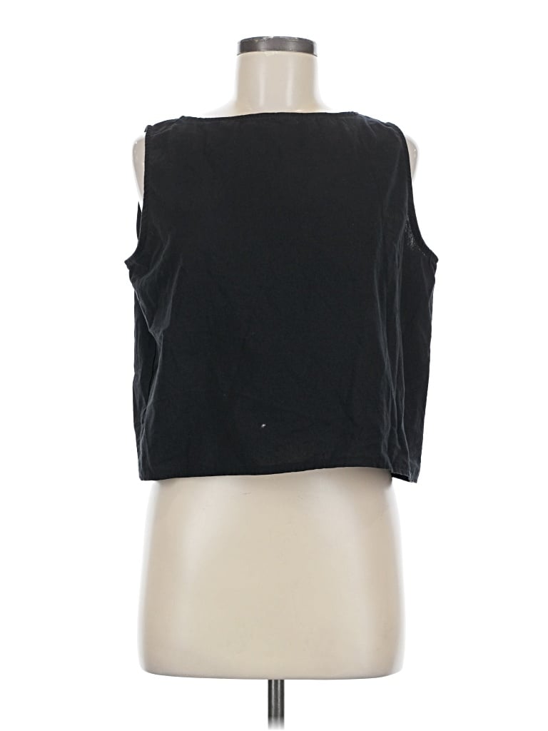 Pre-owned Unbranded Sleeveless T-shirt In Black