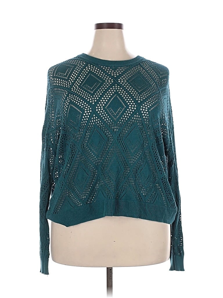 Pre-owned Torrid Pullover Sweater In Blue