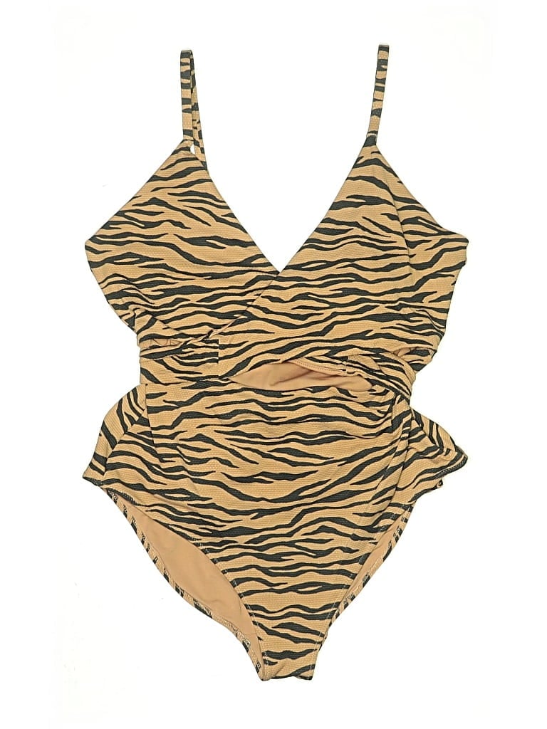 Pre-owned Aerie Bodysuit In Gold