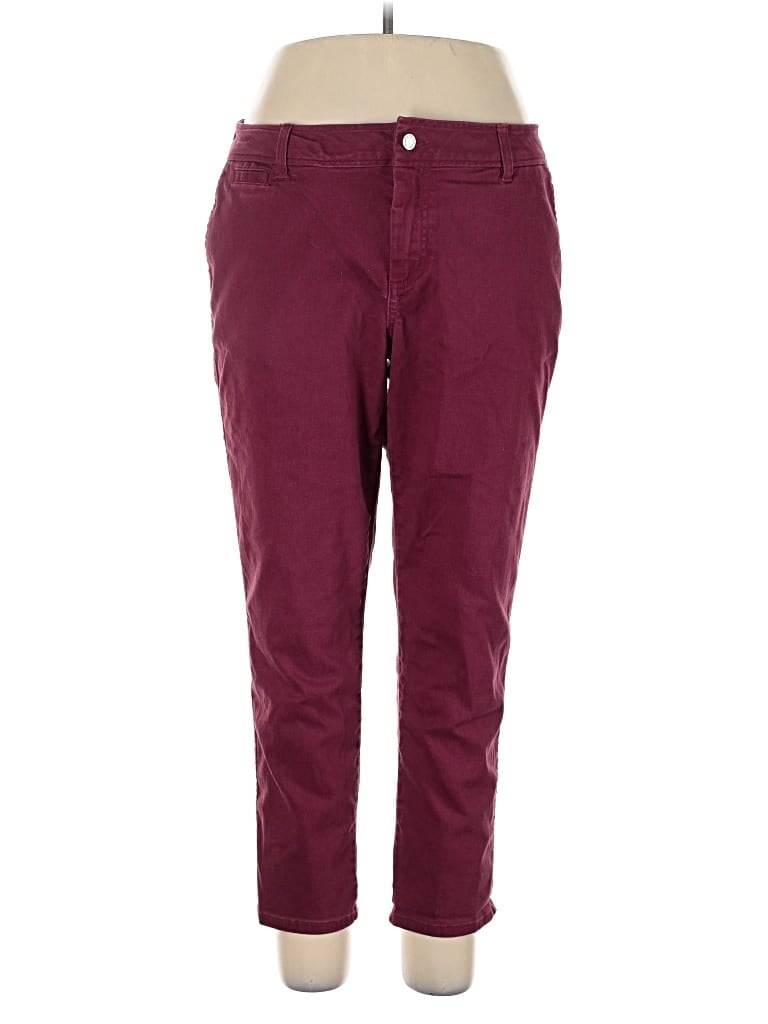 Pre-owned Market & Spruce Casual Pants In Burgundy