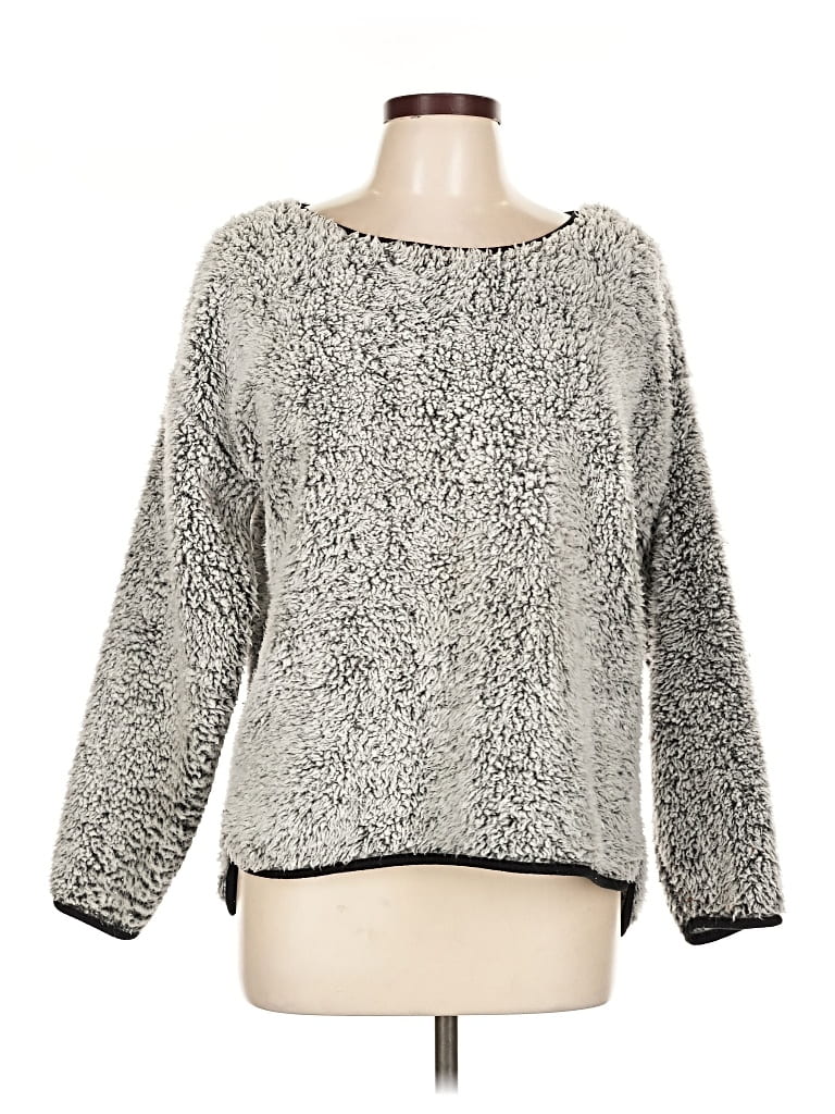 Pre-owned Jachs Girlfriend Pullover Sweater In Gray