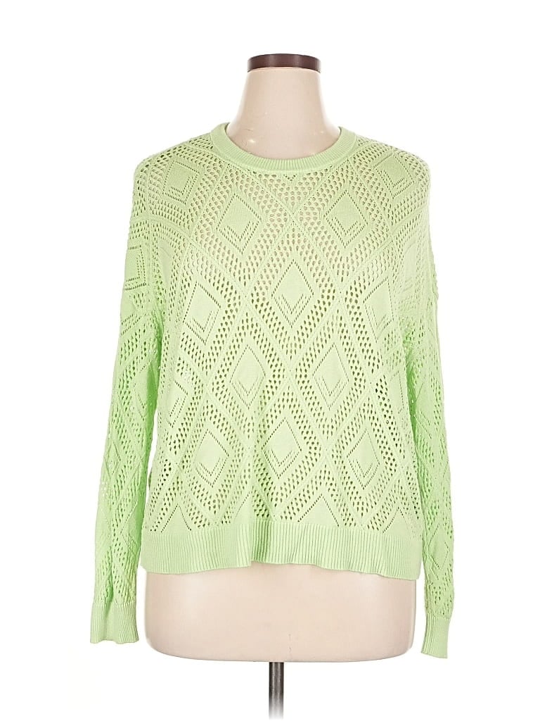 Pre-owned Torrid Pullover Sweater In Green