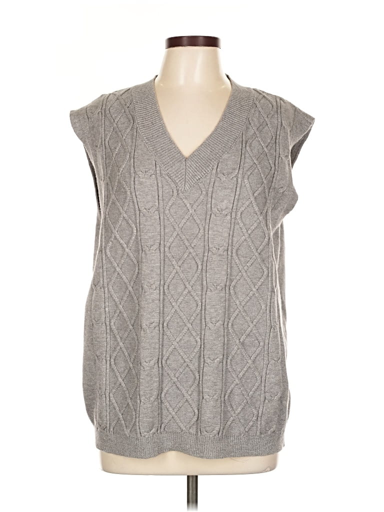Pre-owned Unbranded Sweater Vest In Gray