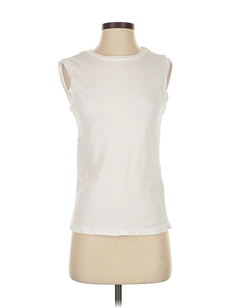 Pre-owned Michael Stars Sleeveless T-shirt In White