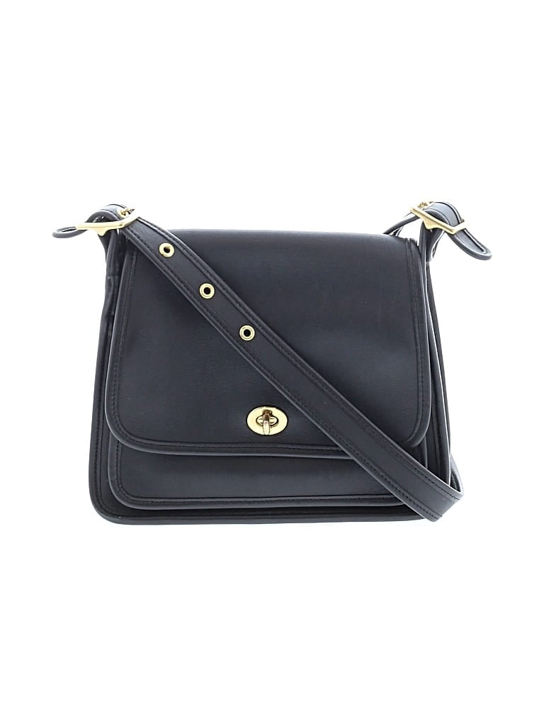 Pre-owned Coach Factory Leather Crossbody Bag In Black