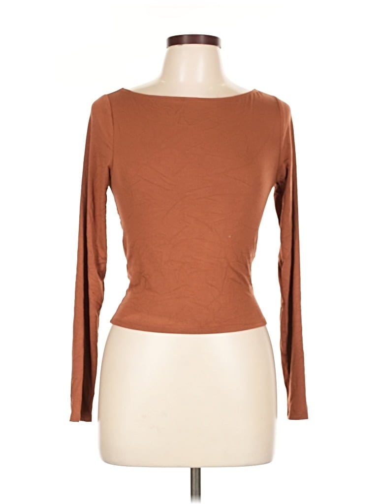 Pre-owned Antistar 3/4 Sleeve T-shirt In Brown