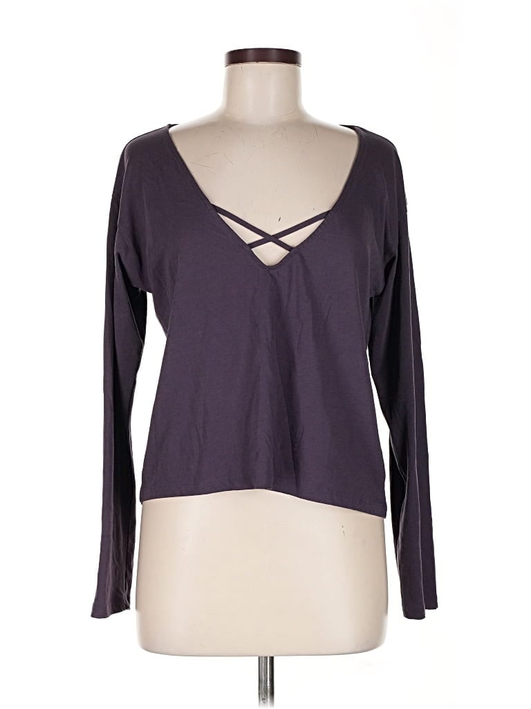 Pre-owned Victoria Sport Long Sleeve T-shirt In Purple