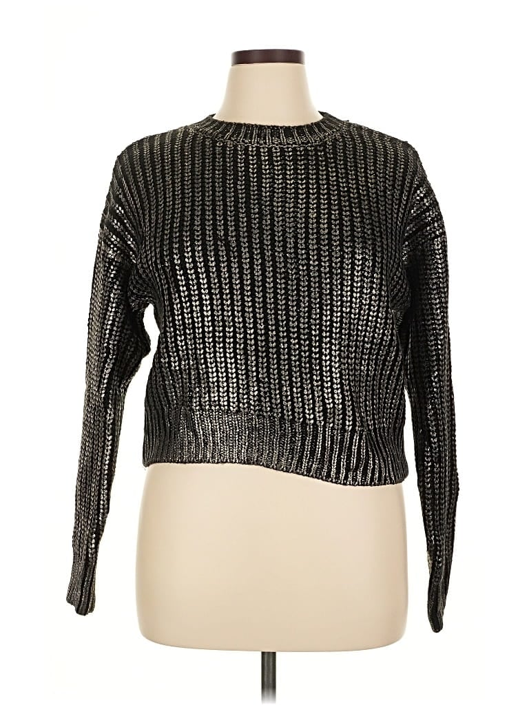 Pre-owned Unbranded Pullover Sweater In Silver