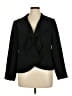 NIPON BOUTIQUE 100% Polyester Black Blazer Size 16 - photo 1