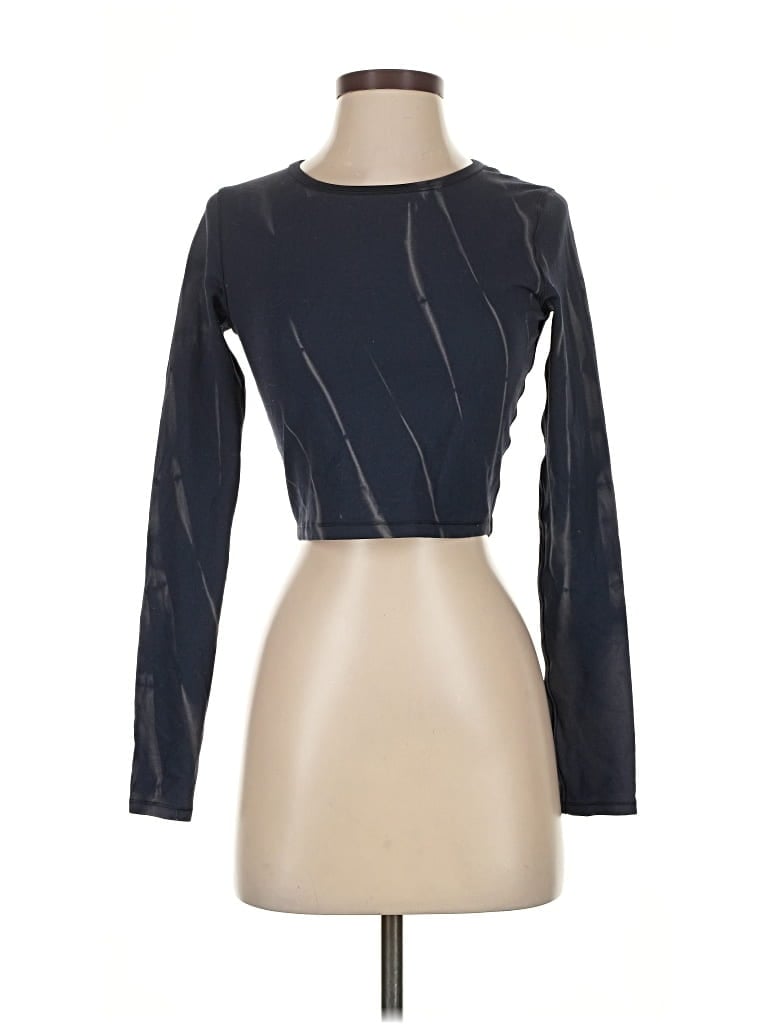 Pre-owned Lululemon Athletica Long Sleeve Top Black Boatneck Tops