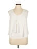 Green Envelope Ivory Sleeveless Blouse Size XL - photo 1