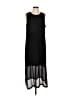Soft Surroundings 100% Polyester Black Casual Dress Size L (petite) - photo 1