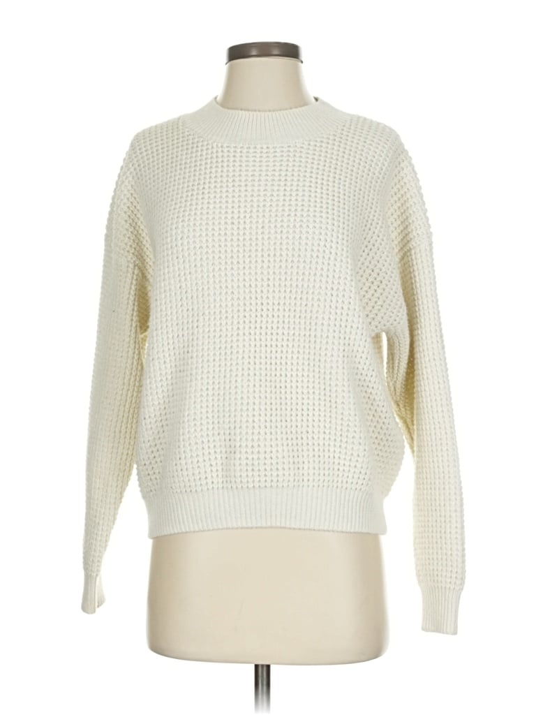 Pre-owned Long Wharf Supply Co. Pullover Sweater In White