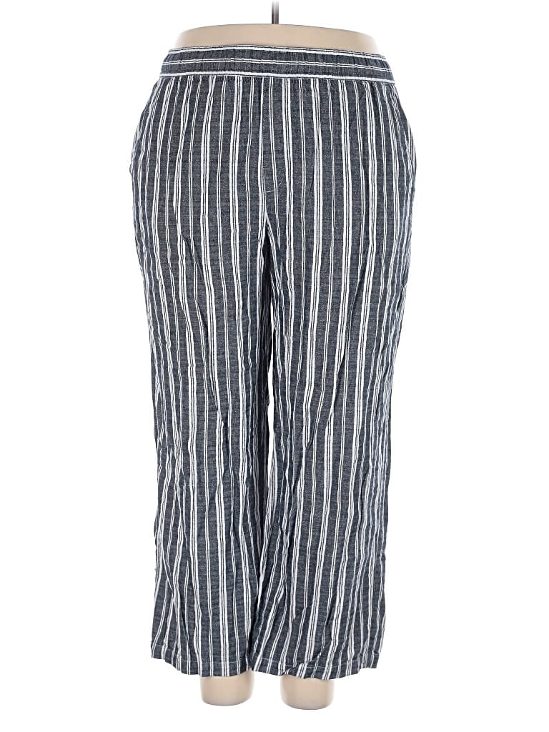 Pre-owned Old Navy Linen Pants In Blue