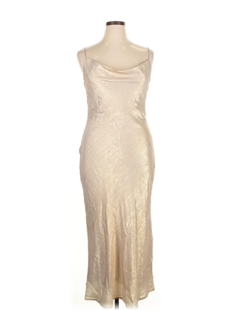 Evolutionary Cocktail Dress In Gold