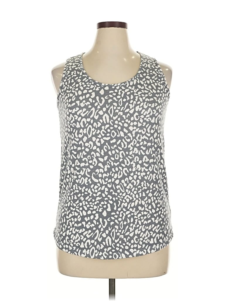Pre-owned Staccato Tank Top Silver Halter Neckline Tops