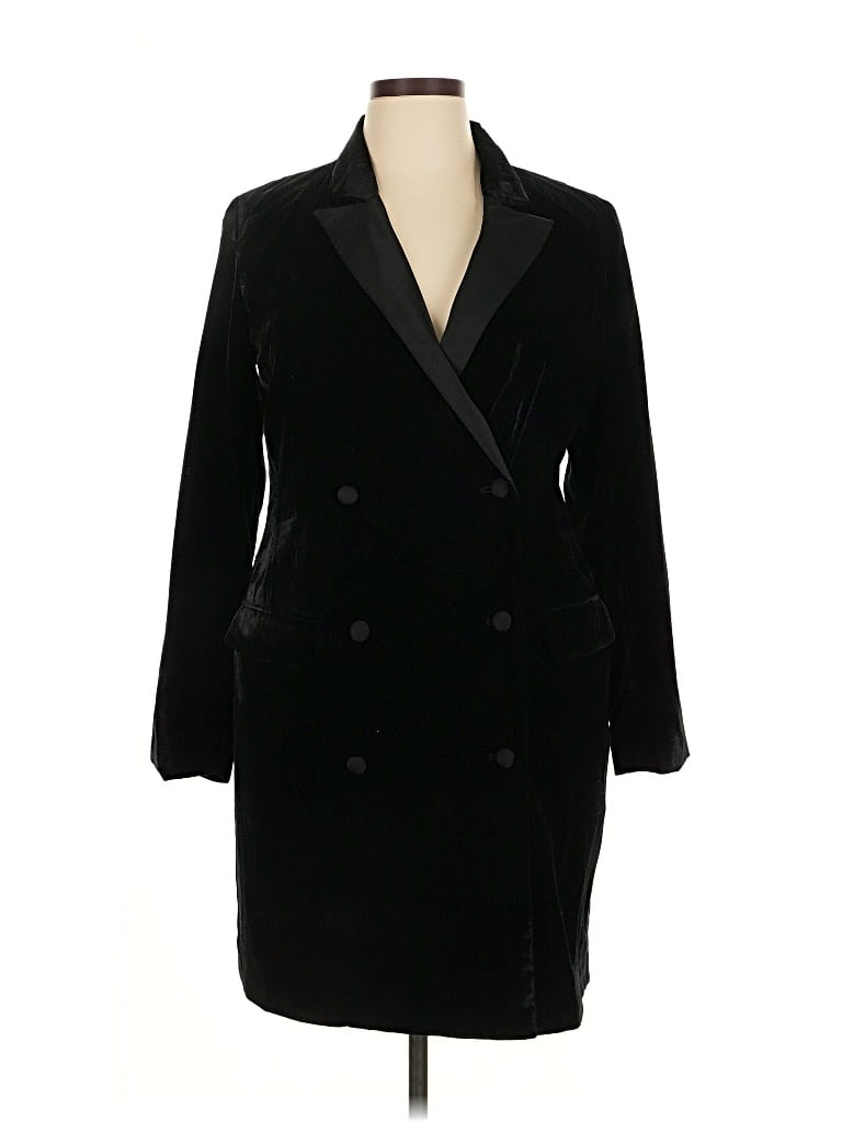Pre-owned Ann Taylor Loft Coat In Black