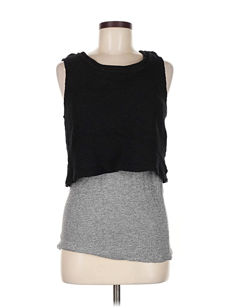 Pre-owned Monrow Sleeveless T-shirt In Gray