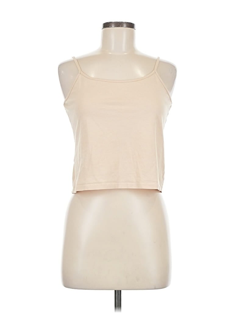 Pre-owned Unbranded Tank Top Ivory Halter Neckline Tops In White
