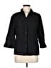 JM Collection Black 3/4 Sleeve Button-Down Shirt Size M (estimated) - photo 1