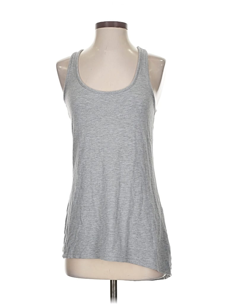 Pre-owned Athleta Tank Top Gray Halter Neckline Tops