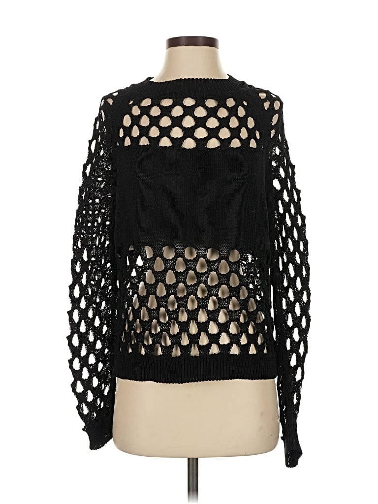 Pre-owned Pinko Pullover Sweater In Black