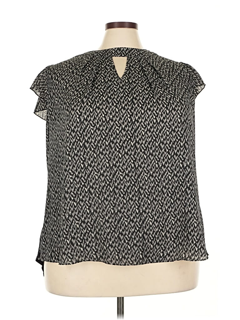 Pre-owned Fortune + Ivy Sleeveless Blouse In Gray