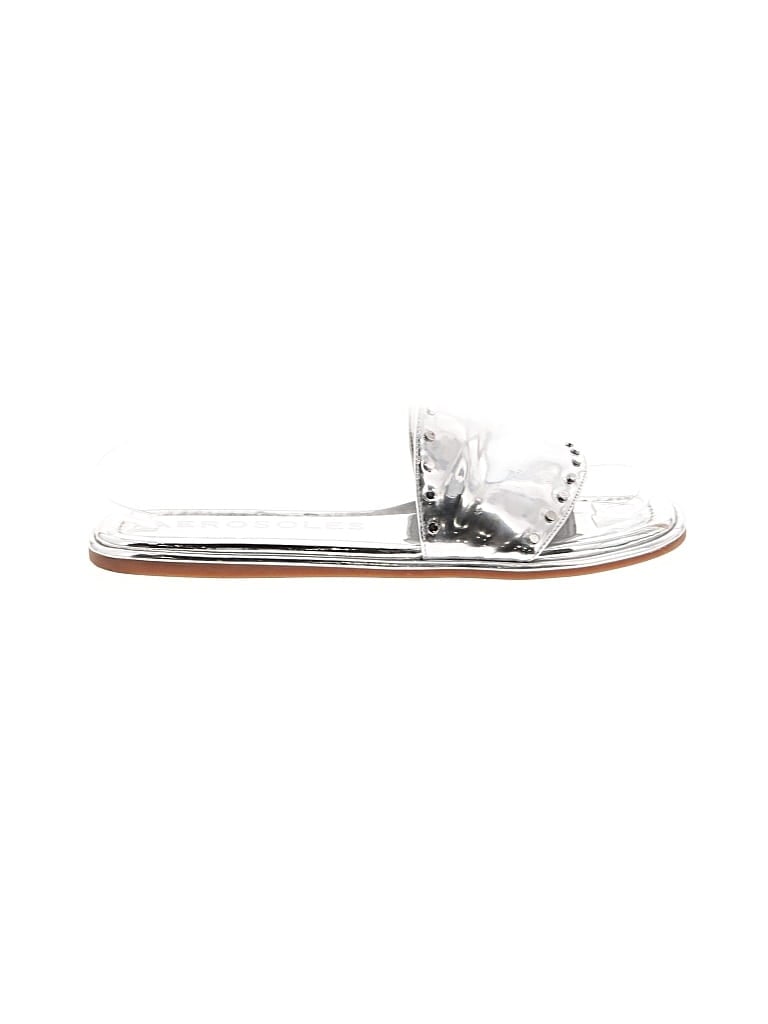 Pre-owned Aerosoles Sandals In Silver
