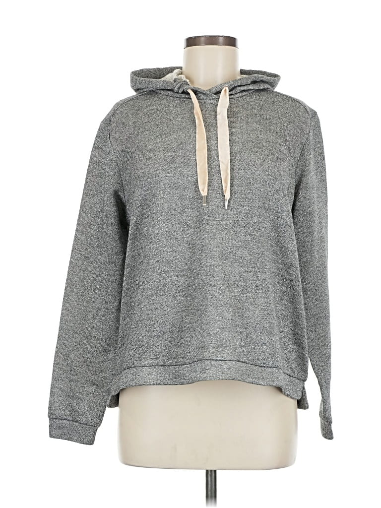 H&M Pre-owned Pullover Hoodie In Gray