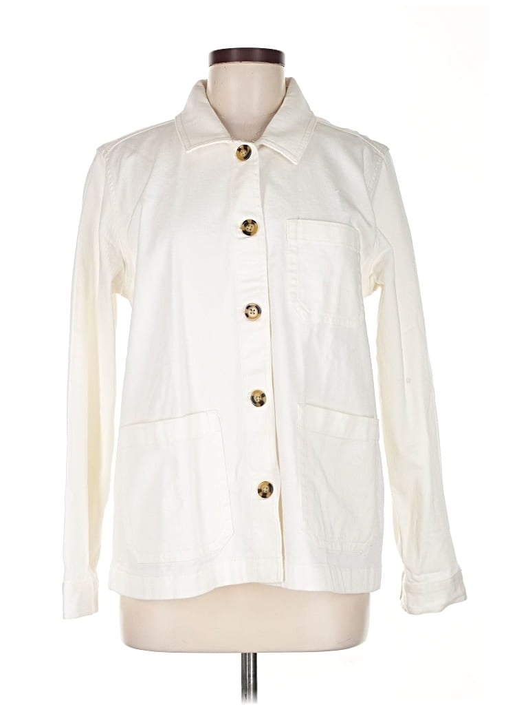 Pre-owned Quince Jacket In White