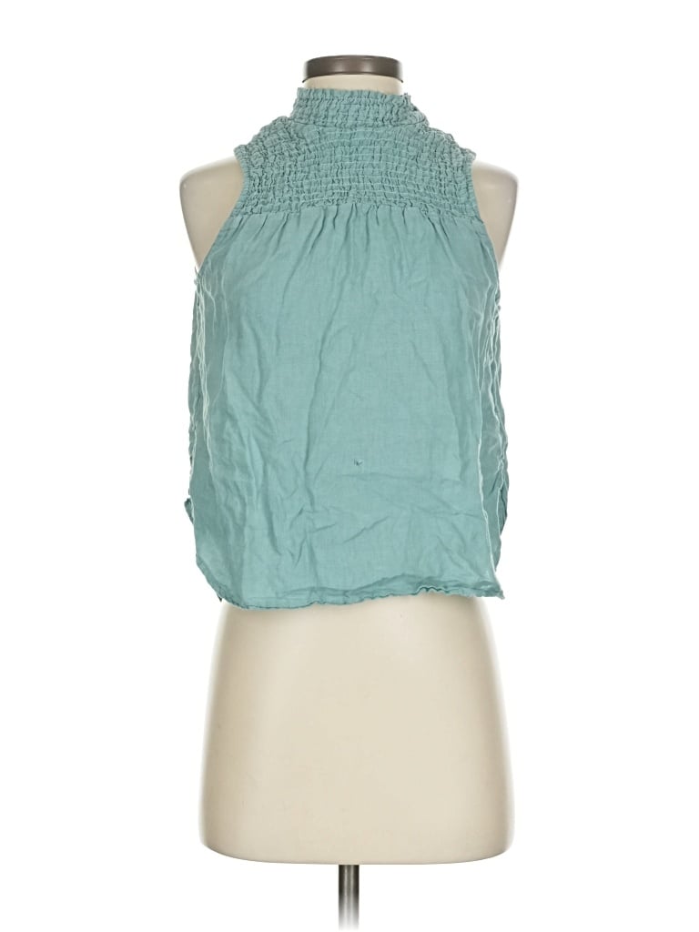 Pre-owned Cloth & Stone Sleeveless Blouse In Blue