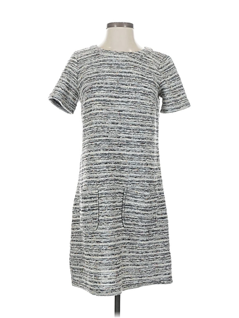 Pre-owned Ann Taylor Loft Casual Dress In Gray