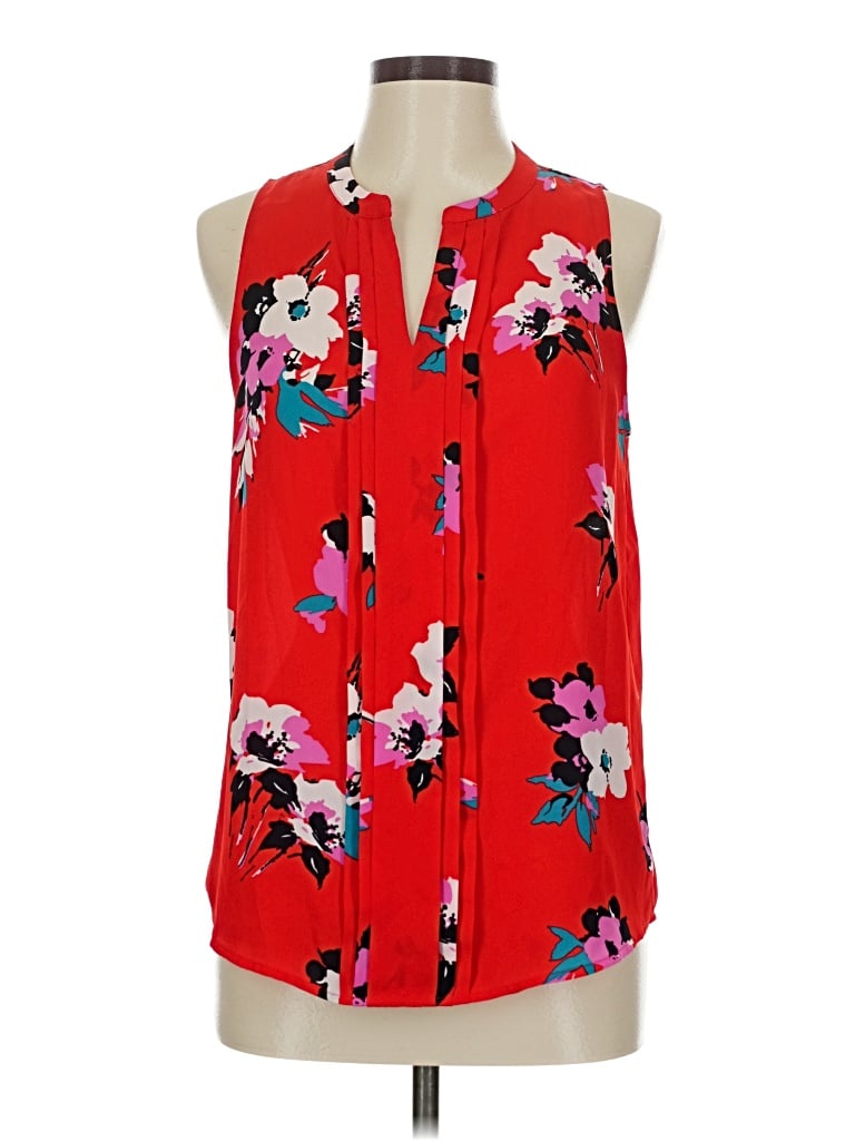 Pre-owned 41hawthorn Sleeveless Blouse In Red