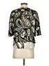 BCBGMAXAZRIA 100% Polyester Black 3/4 Sleeve Blouse Size S - photo 2