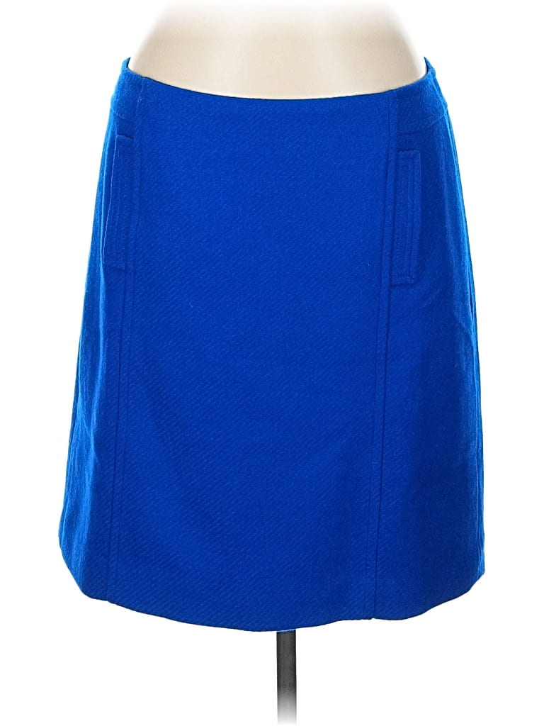 Pre-owned Talbots Wool Skirt In Blue